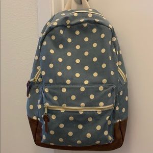Candie’s Denim Polka Dot Backpack